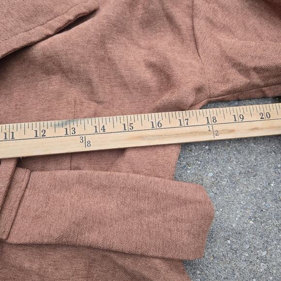 12th Tribe Belted Puff retro Sleeve women's Jacket in Brown Sz M - Picture 5 of 8